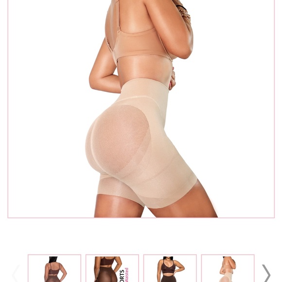 HAPPY BUTT NO.7 LOW WAIST SHORTS DOUBLE TUMMY LAYER Size Small - Picture 2 of 3